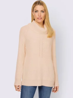 Pull à col roulé manches longues en maille moderne