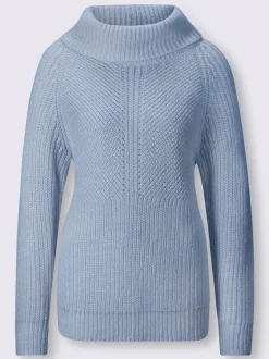 Pull à col roulé manches longues en maille moderne