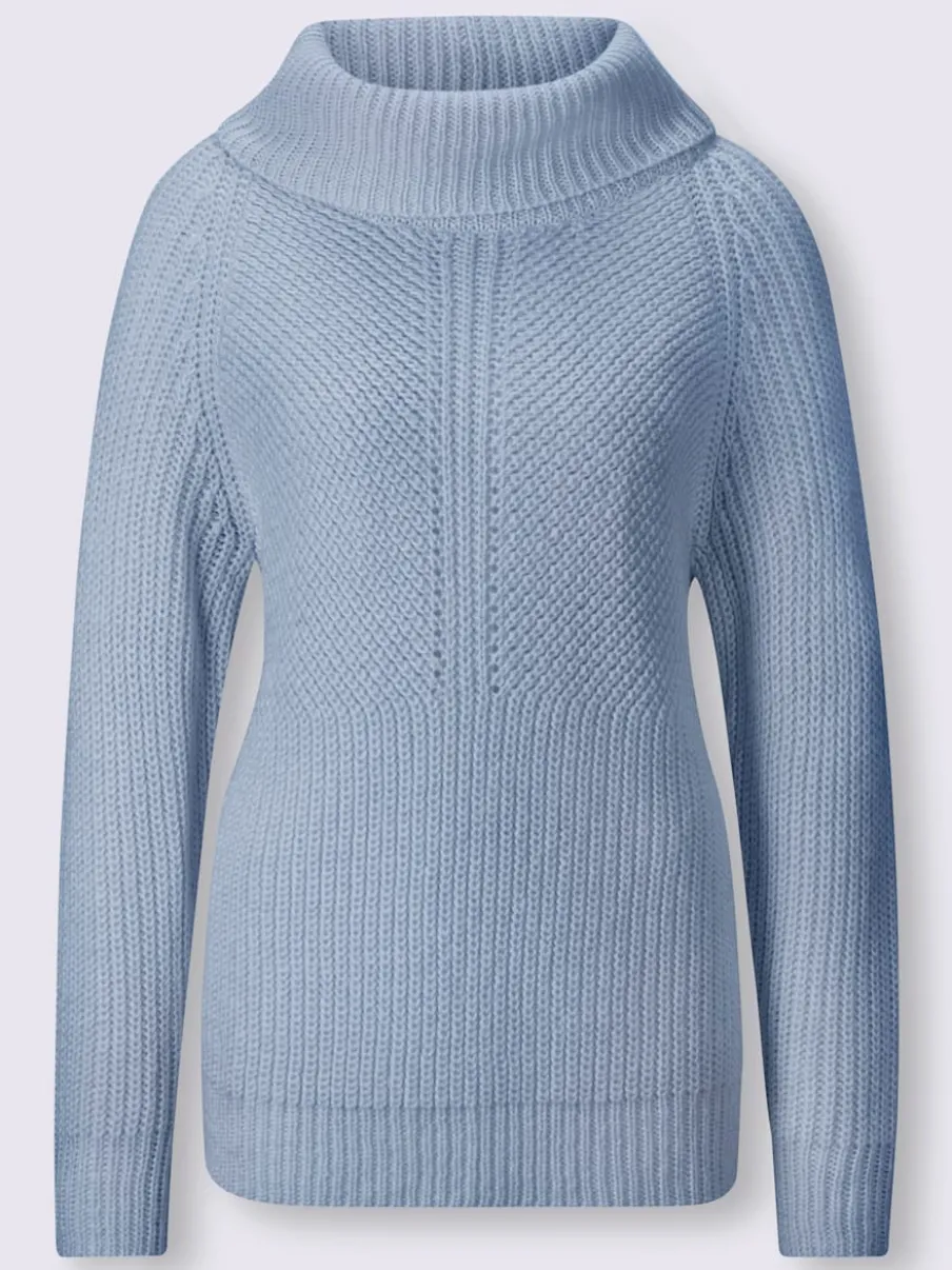 Pull à col roulé manches longues en maille moderne