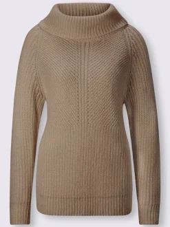 Pull à col roulé manches longues en maille moderne