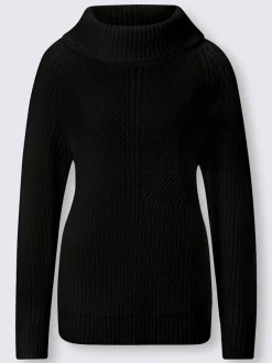 Pull à col roulé manches longues en maille moderne