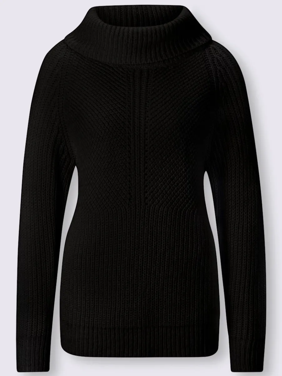 Pull à col roulé manches longues en maille moderne