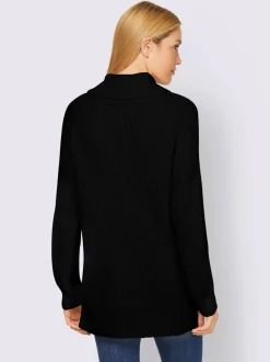 Pull à col roulé manches longues en maille moderne