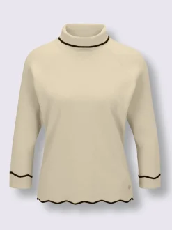 Pull à col roulé tricot fin élégant