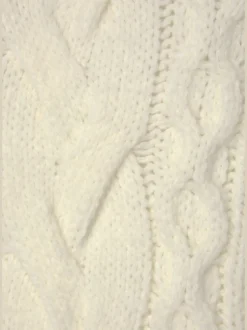 Pull à col tortue avec motif torsadé et mancherons