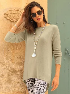 Pull coton encolure U mancherons motifs animaux