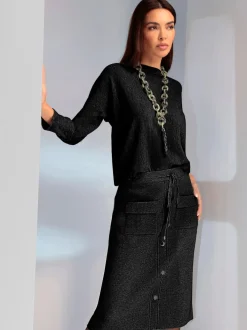 Pull décontracté à encolure ronde et manches longues