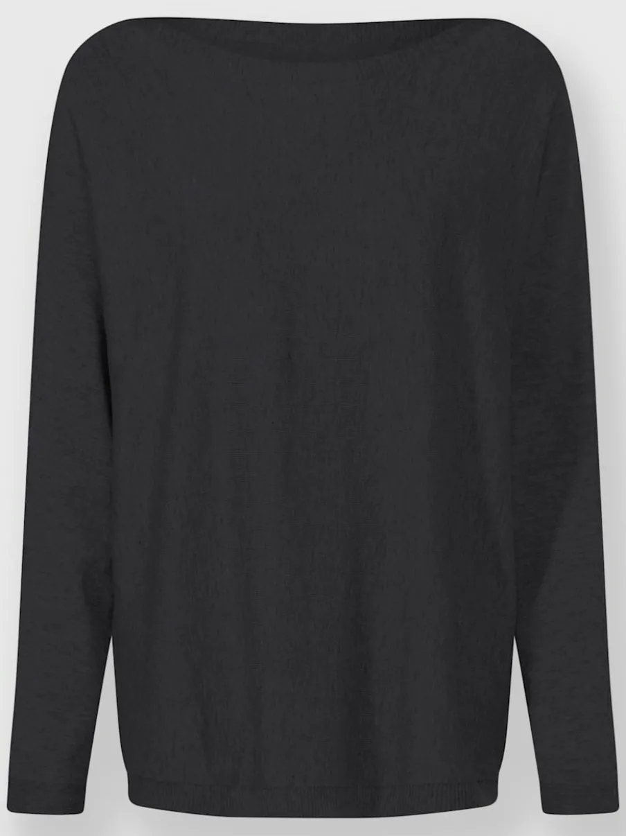 Pull décontracté à encolure ronde et manches longues