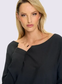 Pull décontracté à encolure ronde et manches longues