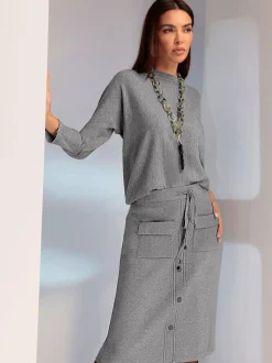 Pull décontracté à encolure ronde et manches longues