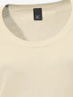Pull décontracté en tricot fin à encolure ronde