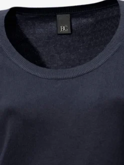 Pull décontracté en tricot fin à encolure ronde