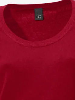 Pull décontracté en tricot fin à encolure ronde