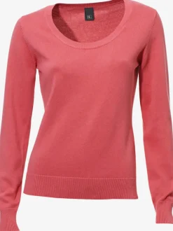 Pull décontracté en tricot fin à encolure ronde