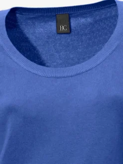 Pull décontracté en tricot fin à encolure ronde