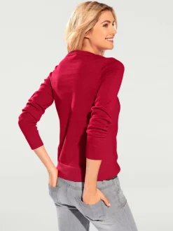 Pull décontracté en tricot fin à encolure ronde