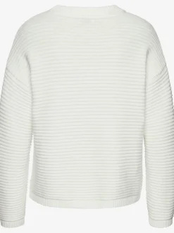 Pull doux en tricot côtelé
