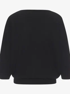Pull en cachemire à encolure en V et manches 3/4.