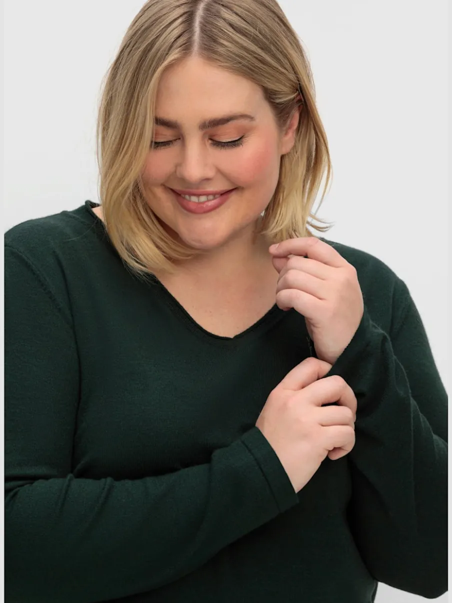 Pull à encolure en v