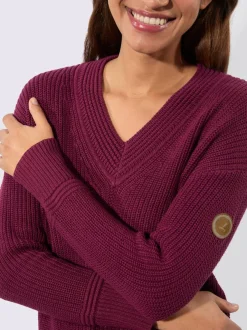 Pull à encolure en v 50% coton