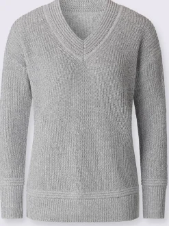 Pull à encolure en v 50% coton