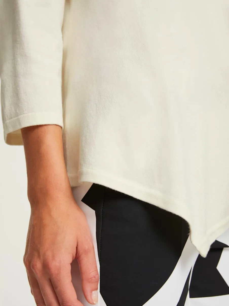 Pull à encolure en V en tricot léger ample