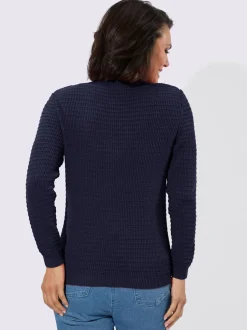 Pull à encolure en v pur coton