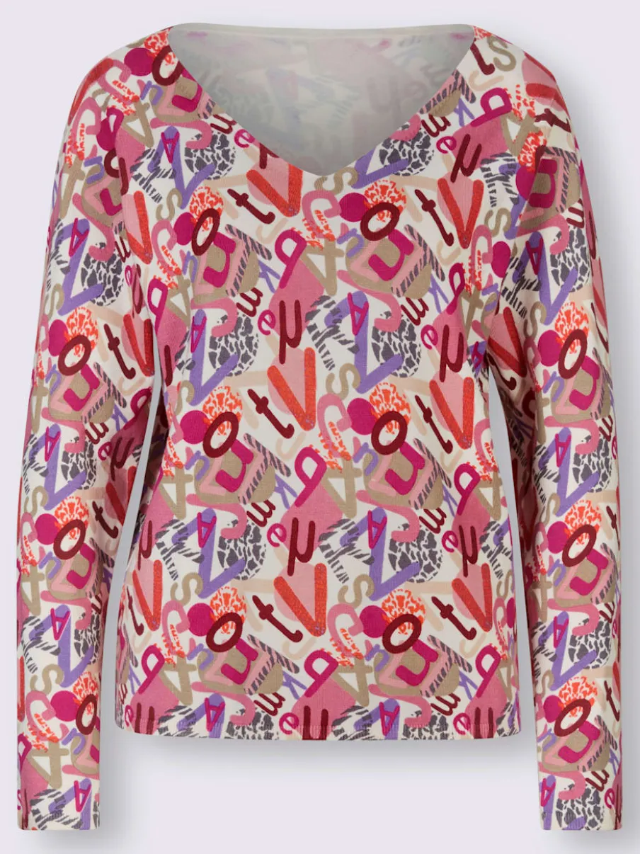 Pull à encolure en v viscose