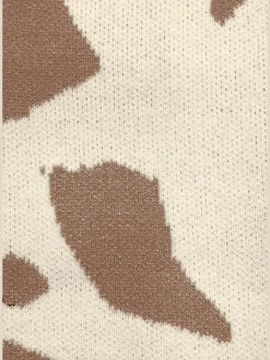 Pull à encolure ronde avec motif animalier et manches longues