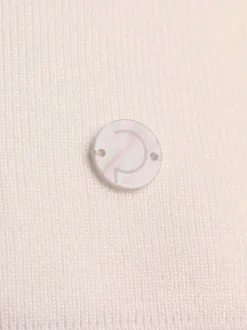 Pull encolure ronde en lyocell et viscose avec dentelle florale aux manches