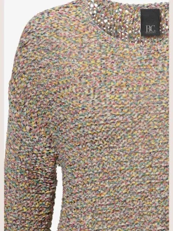 Pull encolure ronde style décontracté en maille agréable