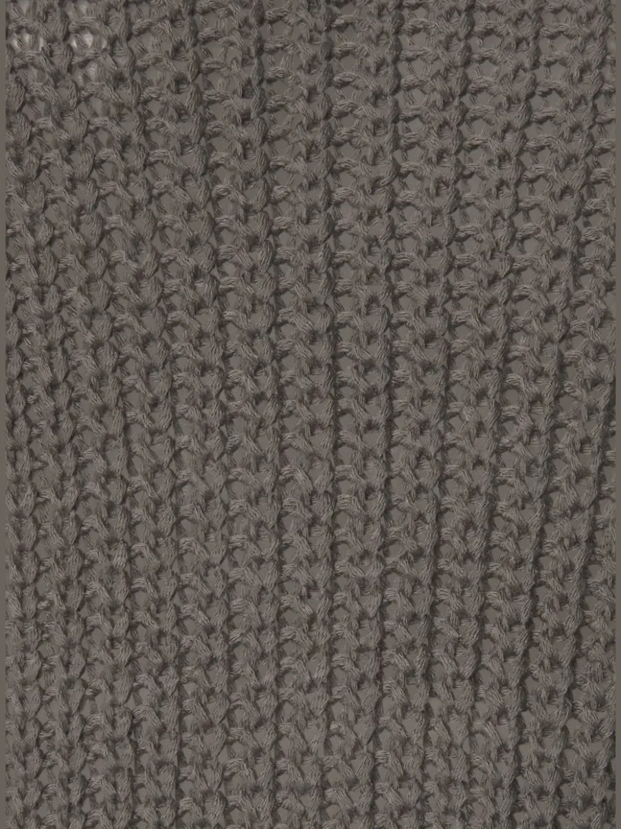 Pull en tricot ample avec col rond et manches longues