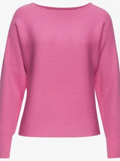 Pull en tricot ample à manches longues avec ourlet droit