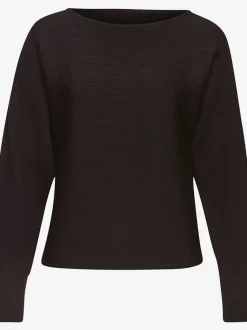 Pull en tricot ample à manches longues avec ourlet droit