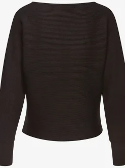 Pull en tricot ample à manches longues avec ourlet droit