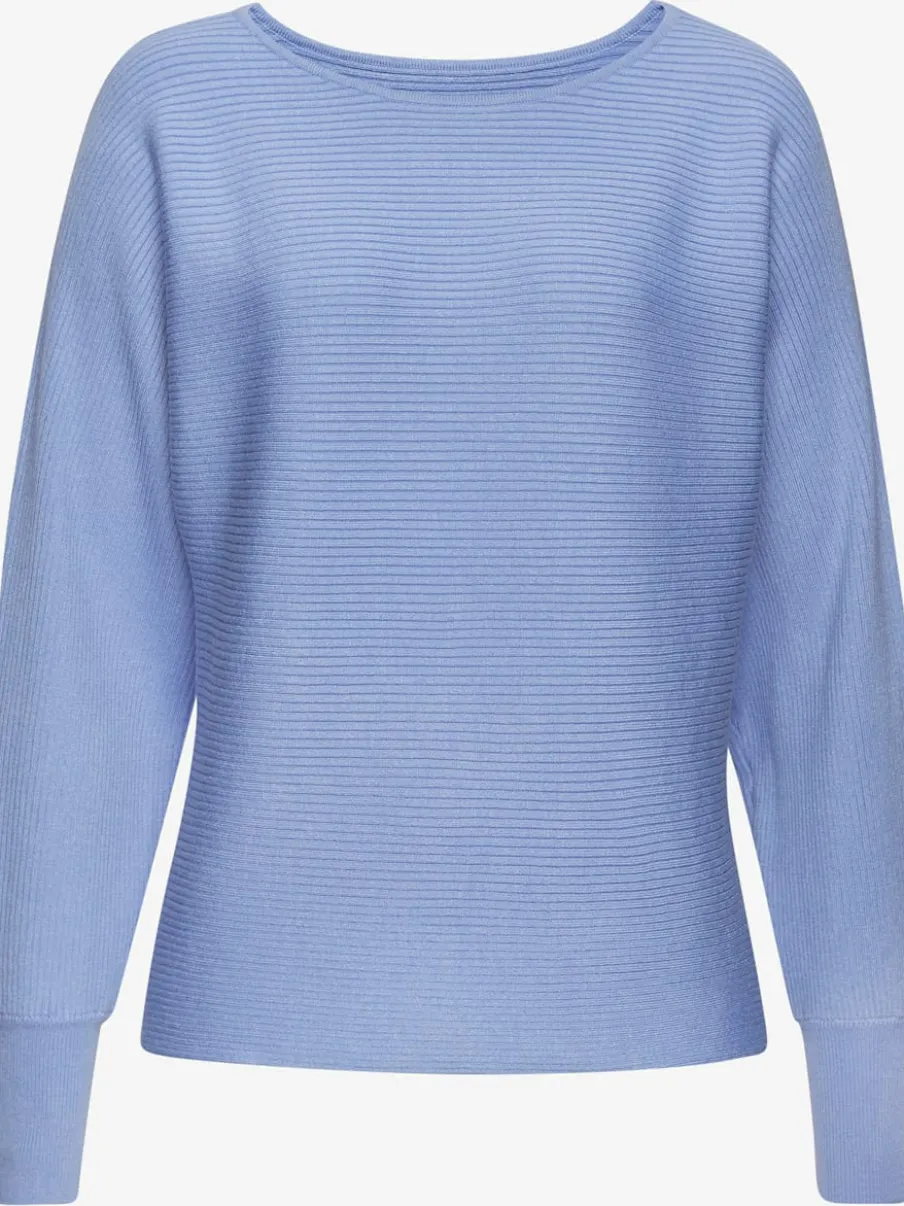 Pull en tricot ample à manches longues avec ourlet droit