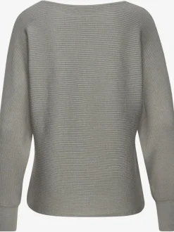 Pull en tricot ample à manches longues avec ourlet droit