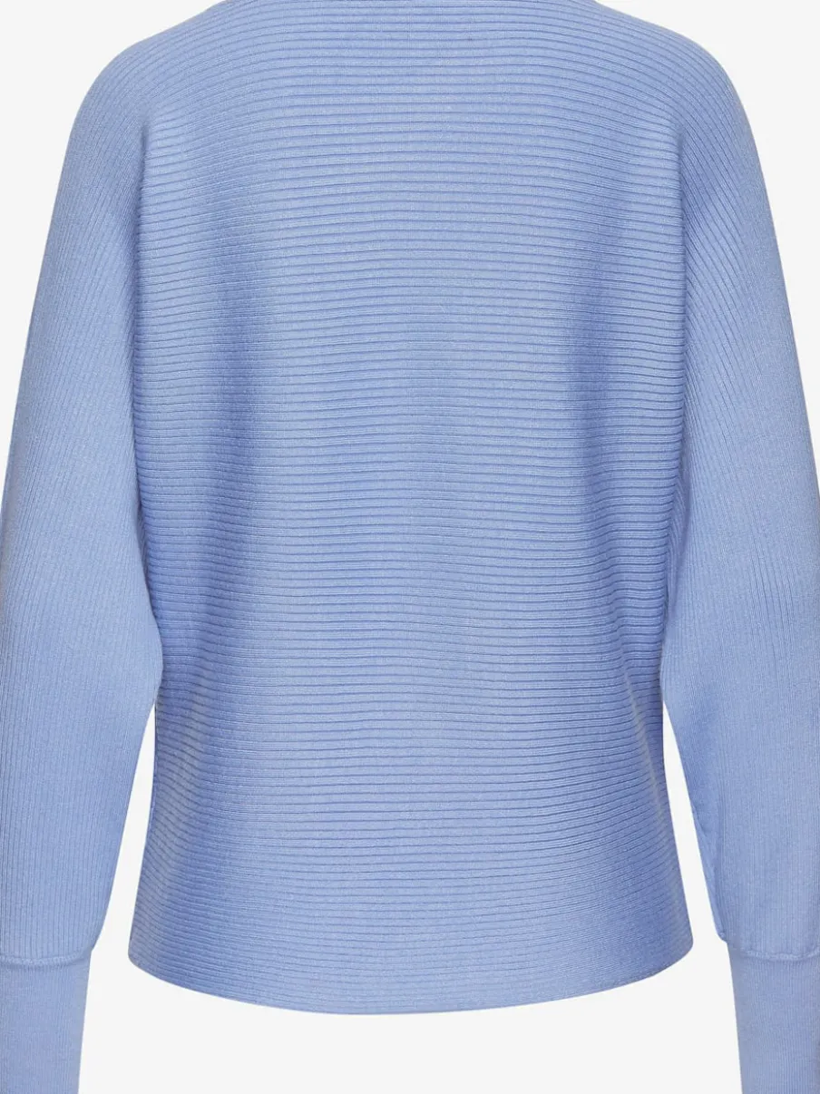 Pull en tricot ample à manches longues avec ourlet droit