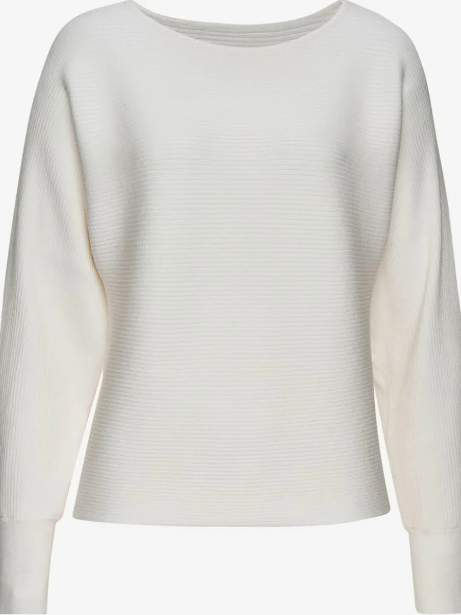 Pull en tricot ample à manches longues avec ourlet droit