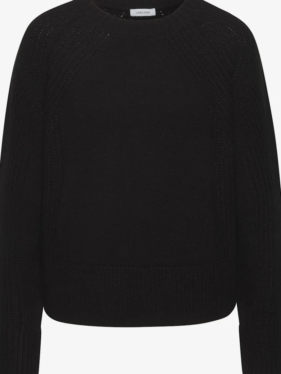 Pull en tricot avec encolure ronde et manches longues