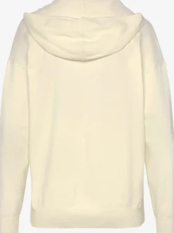 Pull en tricot à capuche avec encolure en V doux