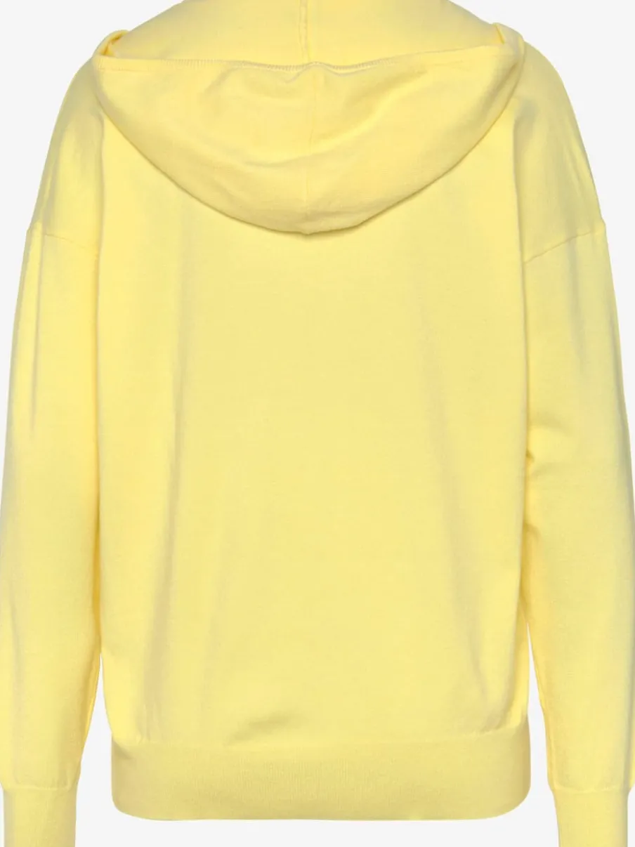 Pull en tricot à capuche avec encolure en V doux