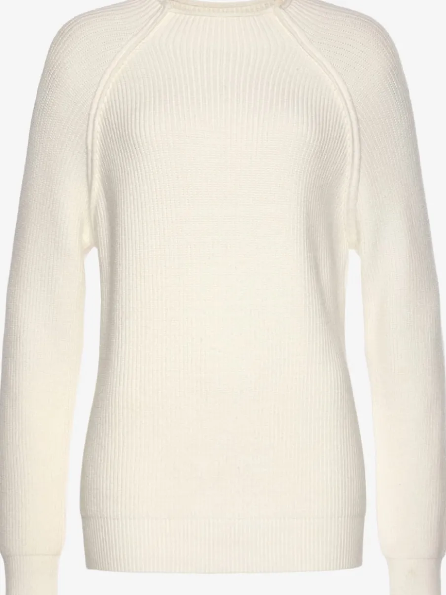 Pull en tricot à col montant avec pinces en cœur aux coudes
