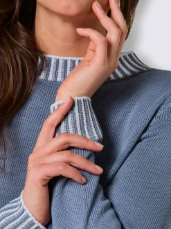 Pull en tricot 50% coton et 50% modal