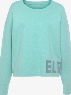 Pull en tricot doux avec encolure ronde et manches longues
