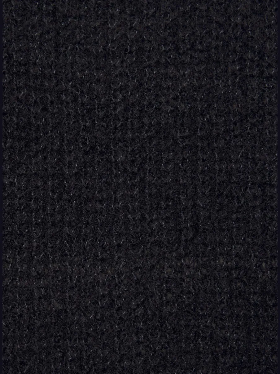 Pull en tricot à encolure en V avec perles et fente au dos