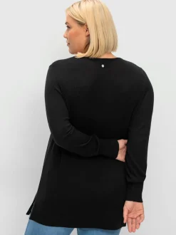Pull en tricot fentes latérales