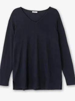 Pull en tricot fentes latérales