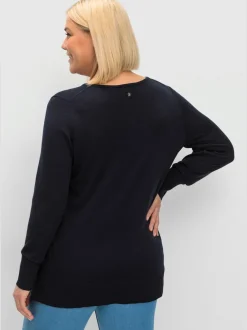 Pull en tricot fentes latérales