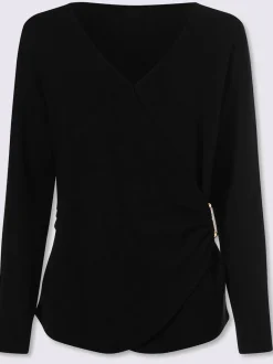 Pull en tricot fin boucle décorative